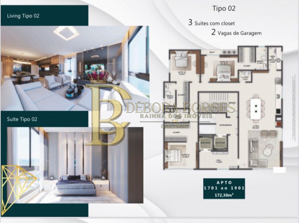 Apartamento de 3 quartos, 172000m² no bairro Centro, em Balneário Piçarras | Eu Corretor
