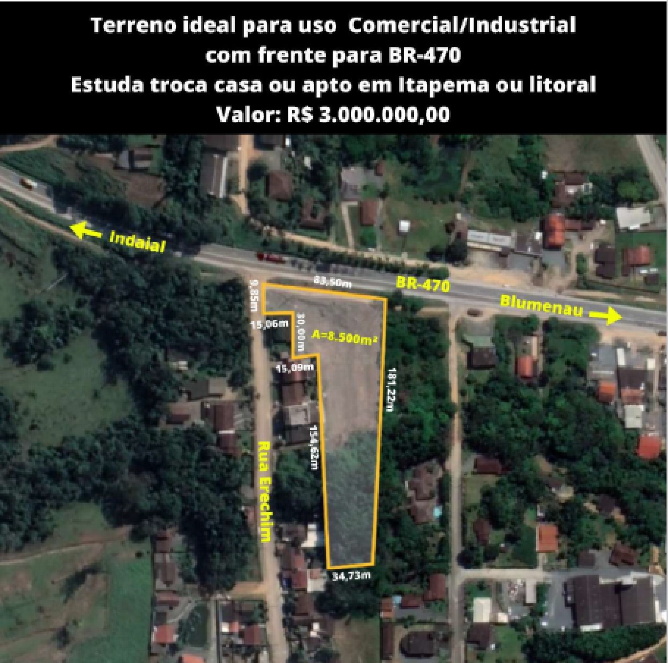 Excelente área de 8.500 m na 470 - foto 1