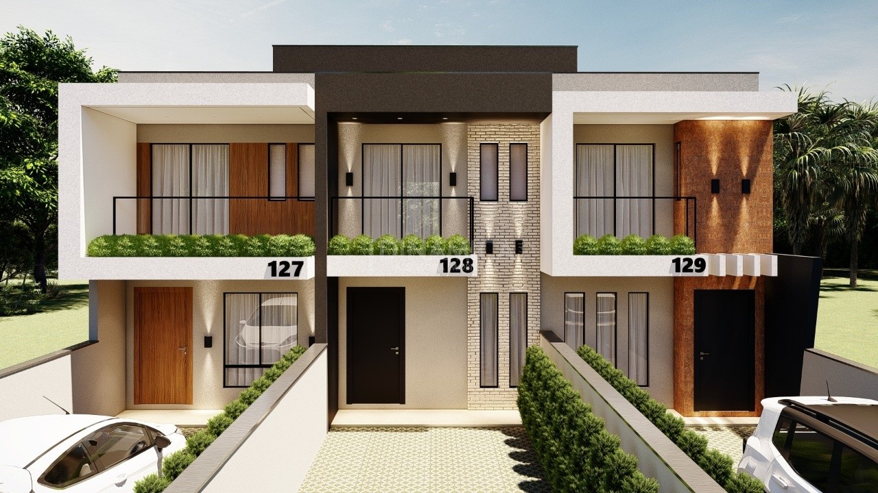 Sobrado Geminado Bairro Testo Salto com piscina e 129,34m de área privativa - 2 suítes. — foto 2