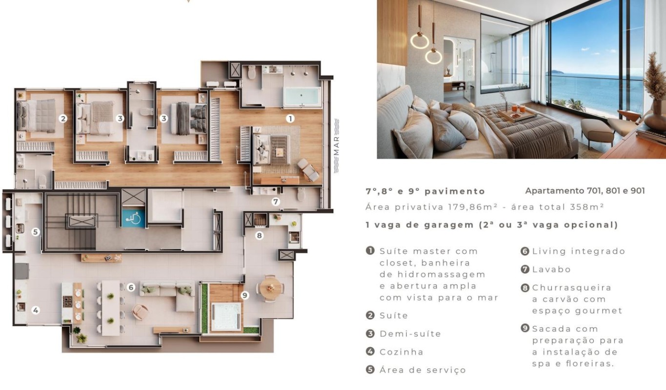 Cobertura, 4 quartos, 179 m² - Foto 3