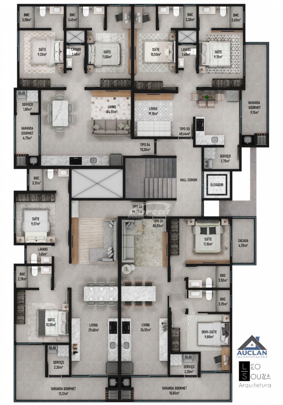 Apartamento de 2 quartos, 67m² no bairro Itajuba, em Barra Velha | Eu Corretor