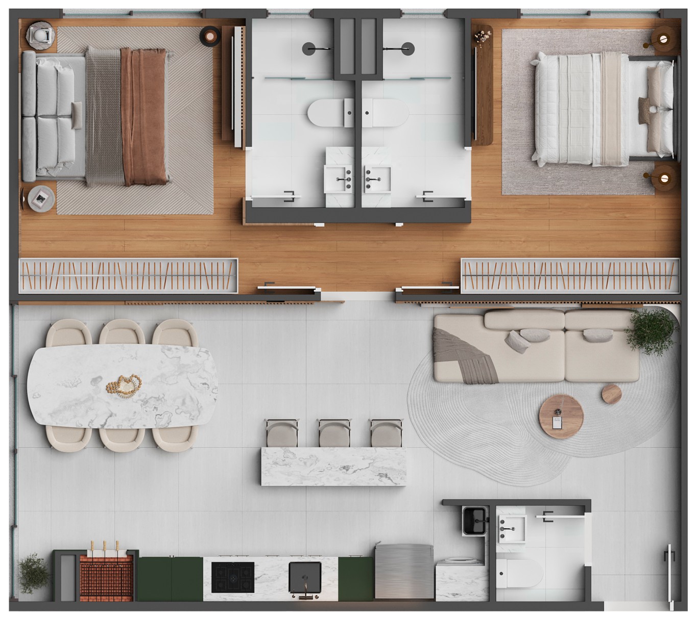 Apartamento, 2 quartos, 80 m² - Foto 4