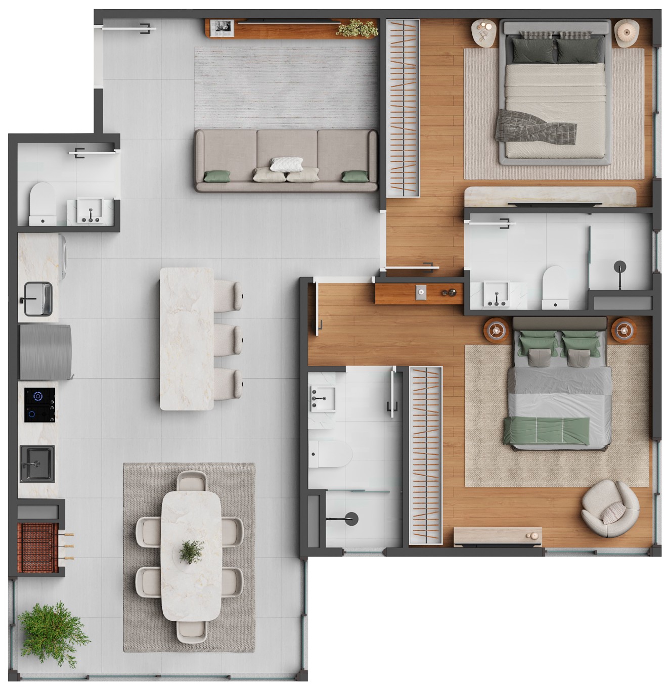 Apartamento, 2 quartos, 80 m² - Foto 5