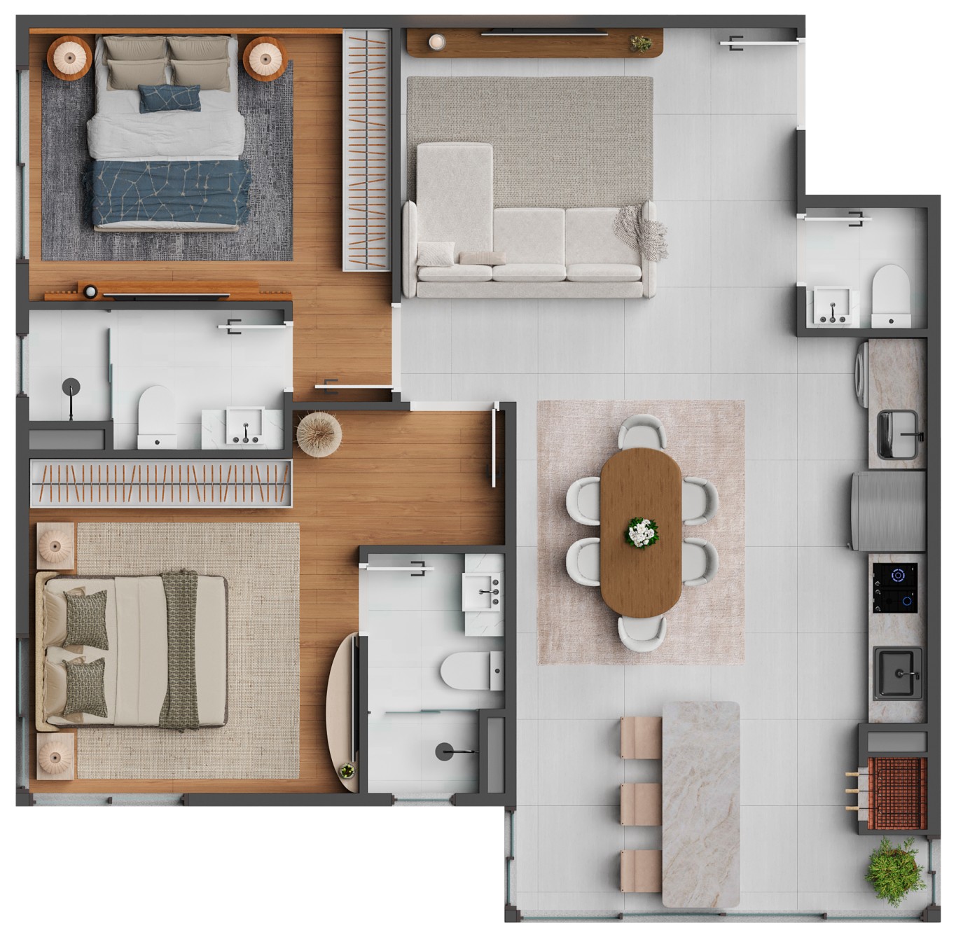 Apartamento, 2 quartos, 80 m² - Foto 6