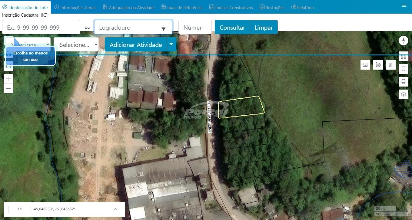 Lote/Terreno no bairro Fortaleza Alta, em Blumenau | Eu Corretor
