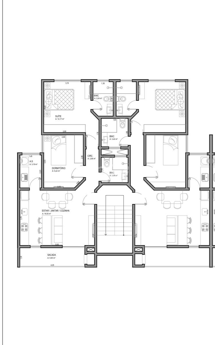 Apartamento de 2 quartos, 64m² no bairro Meia Praia, em Navegantes | Eu Corretor