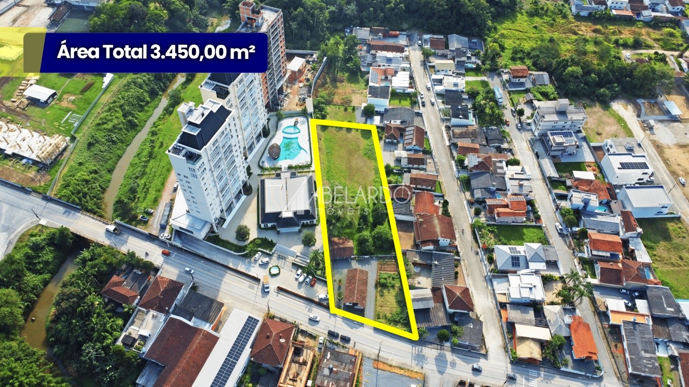 Excelente terreno residencial/comercial com 3.450mm, Zoneamento AD, pronto pra construir - Bairro Coloninha, em Gaspar - foto 1