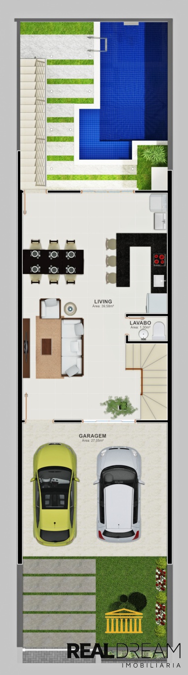 Sobrado de 3 suíte (1 com closet e sacada), piscina e área de festa — foto 4