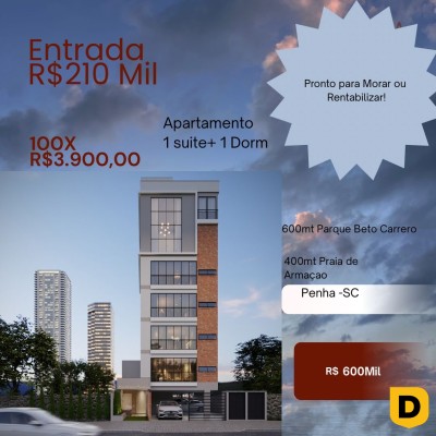 Apartamento no bairro Armação de Itapocoroi