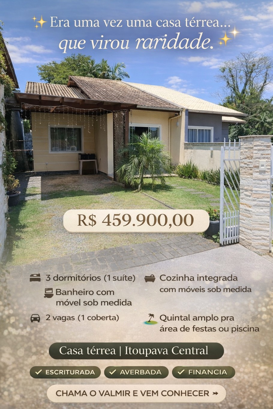 Era uma vez uma casa térrea que virou raridade... e oportunidade. - foto 1