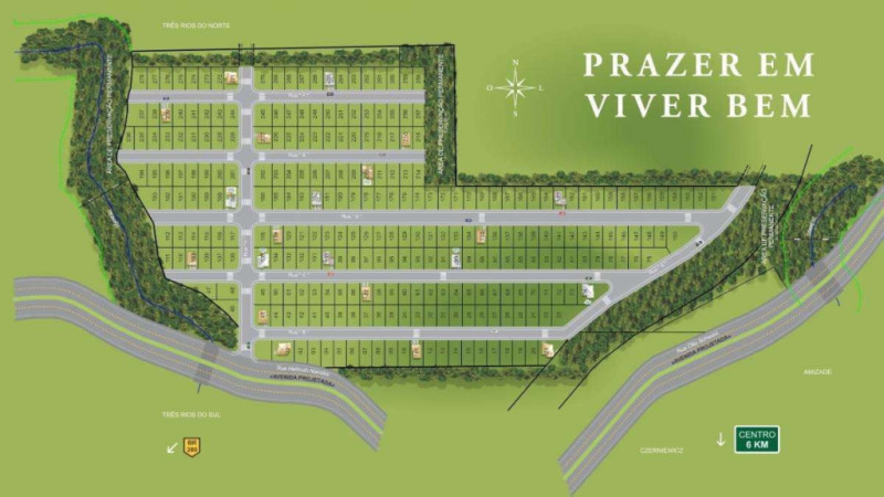 Terreno esquina no Loteamento Montreal em Jaraguá do Sul-SC