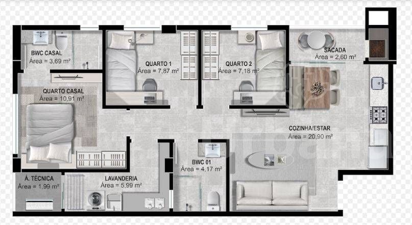 Apartamentos à venda no Baependi em Jaraguá do Sul — foto 16 | Urbana Imóveis