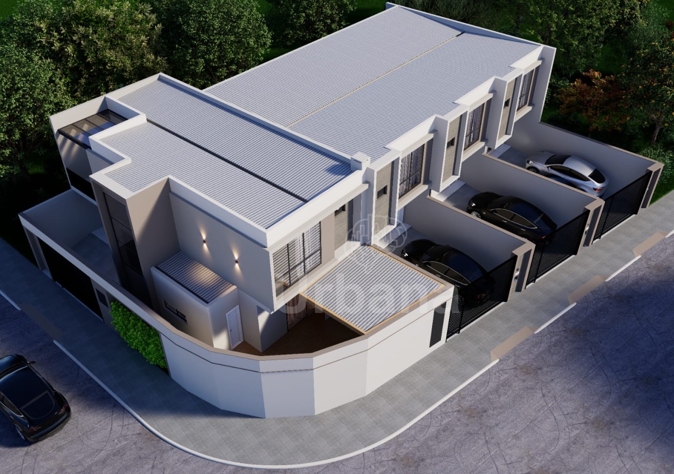 Casa geminada no bairro Três Rios do Sul com 3 quartos