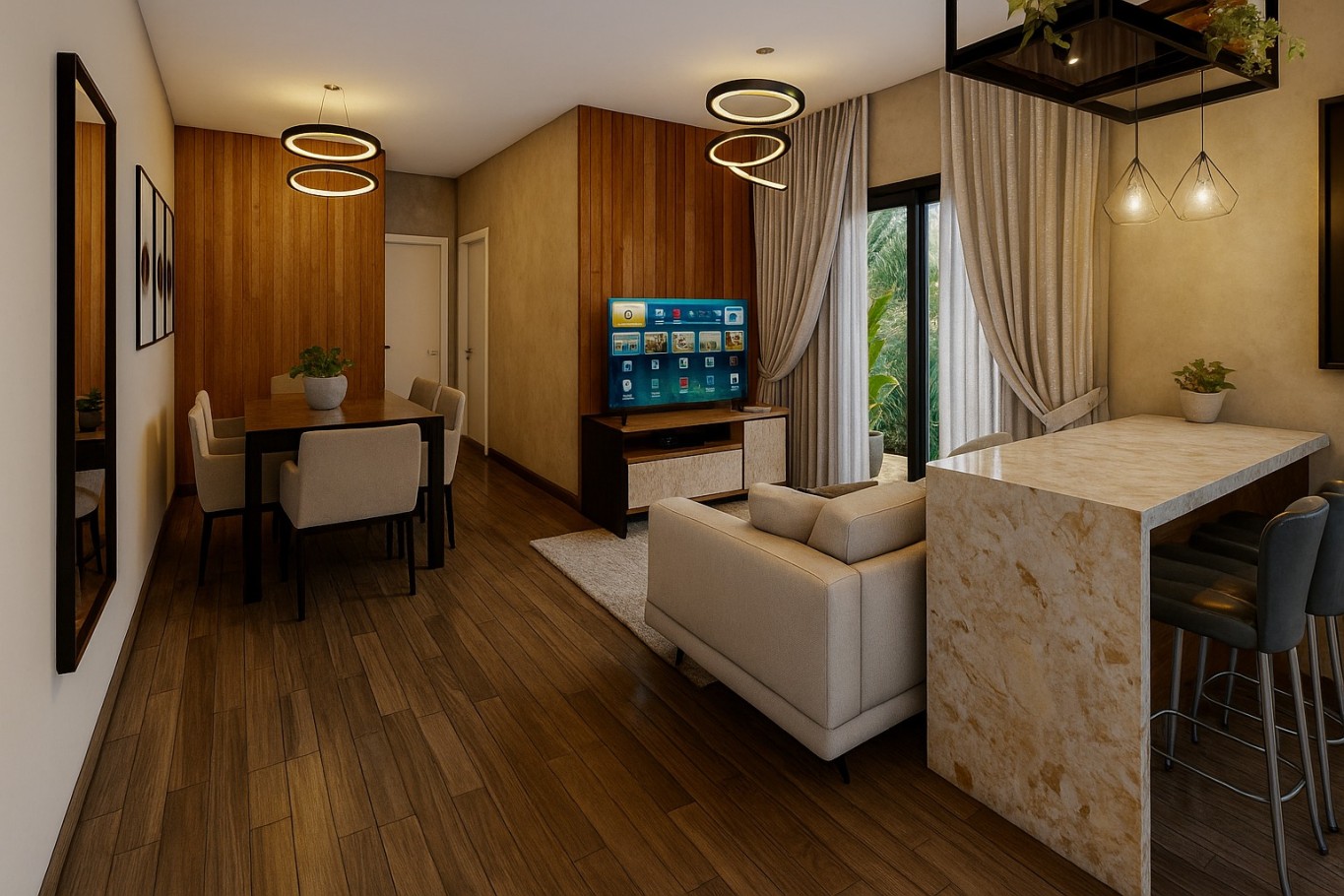 Apartamento com 2 quartos no Amizade Residencial Patmos com elevador