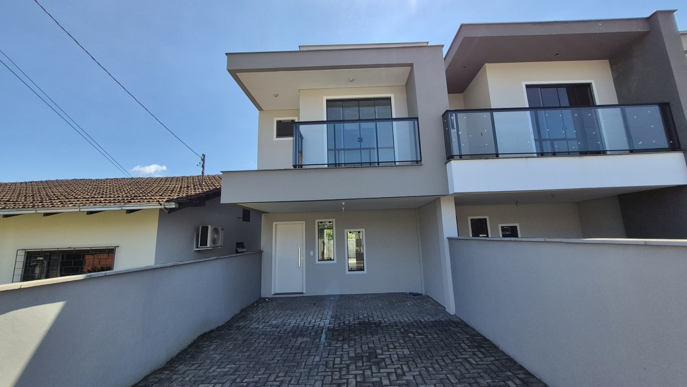 Casa nova a venda com 3 quartos em loteamento residencial em Jaraguá do Sul