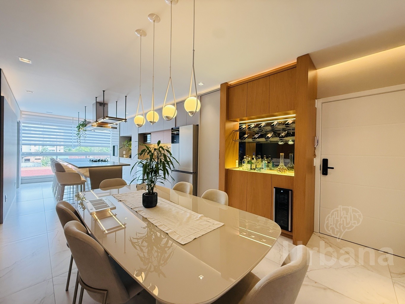 Apartamento mobiliado no Buonavita Residenziale – Barra do Rio Cerro | Urbana Imóveis