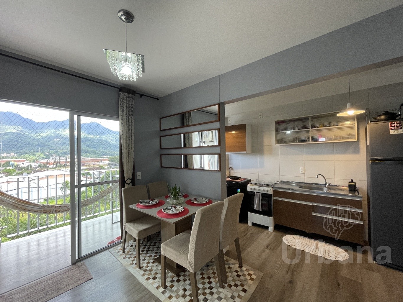 Apartamento mobiliado no Residencial Gravana bairro Vieras em Jaraguá do Sul | Urbana Imóveis