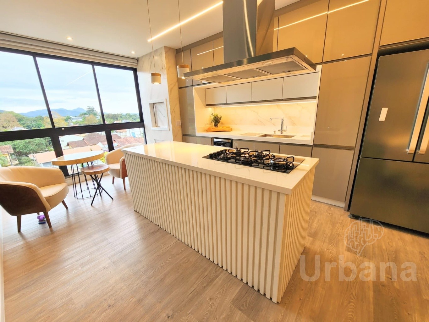 Apartamento mobiliado no Centro de Jaraguá do Sul com 3 quartos Carbon Residence | Urbana Imóveis