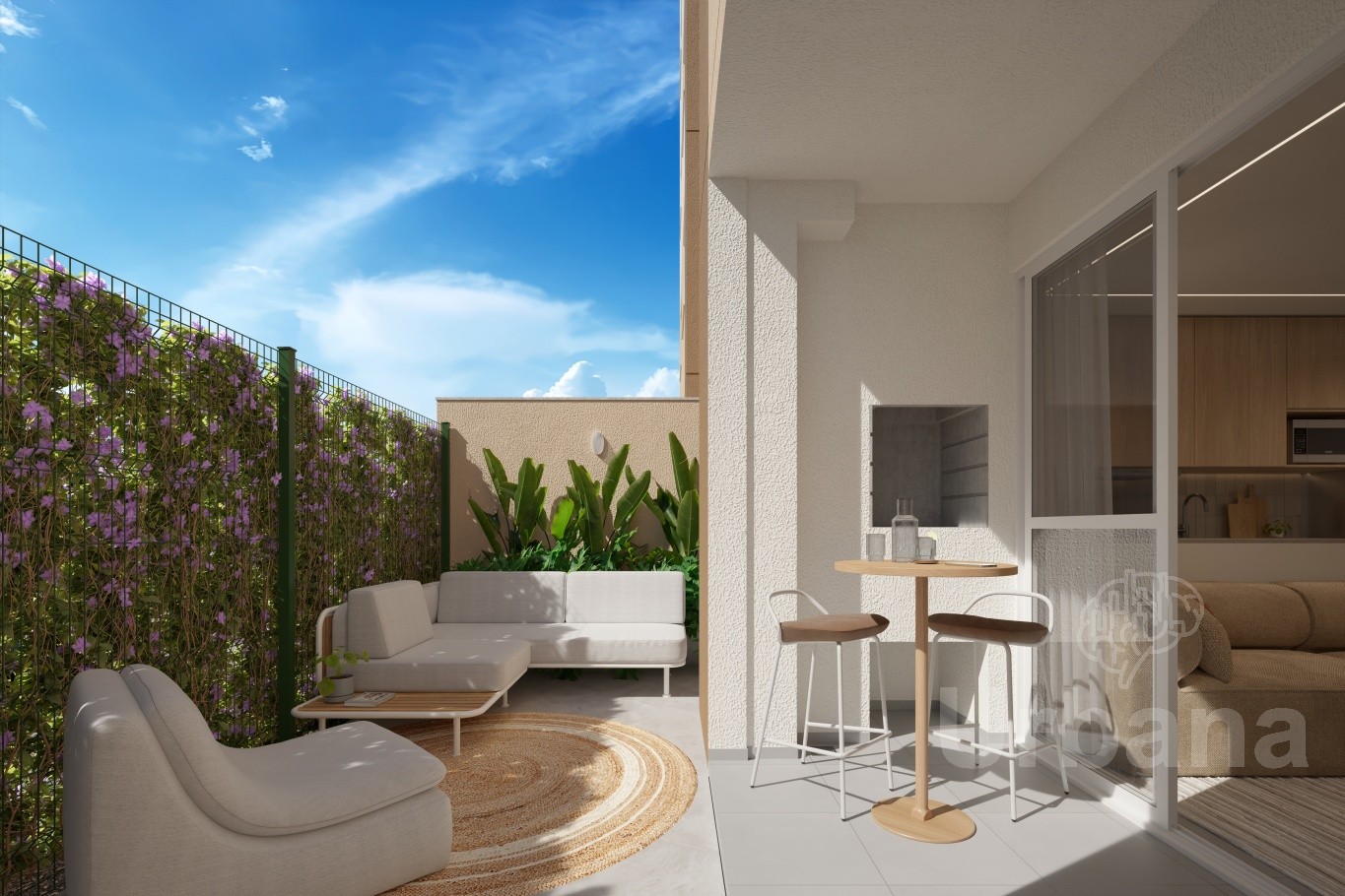 Apartamento com terraço e 2 quartos no Urban Hannover | Urbana Imóveis