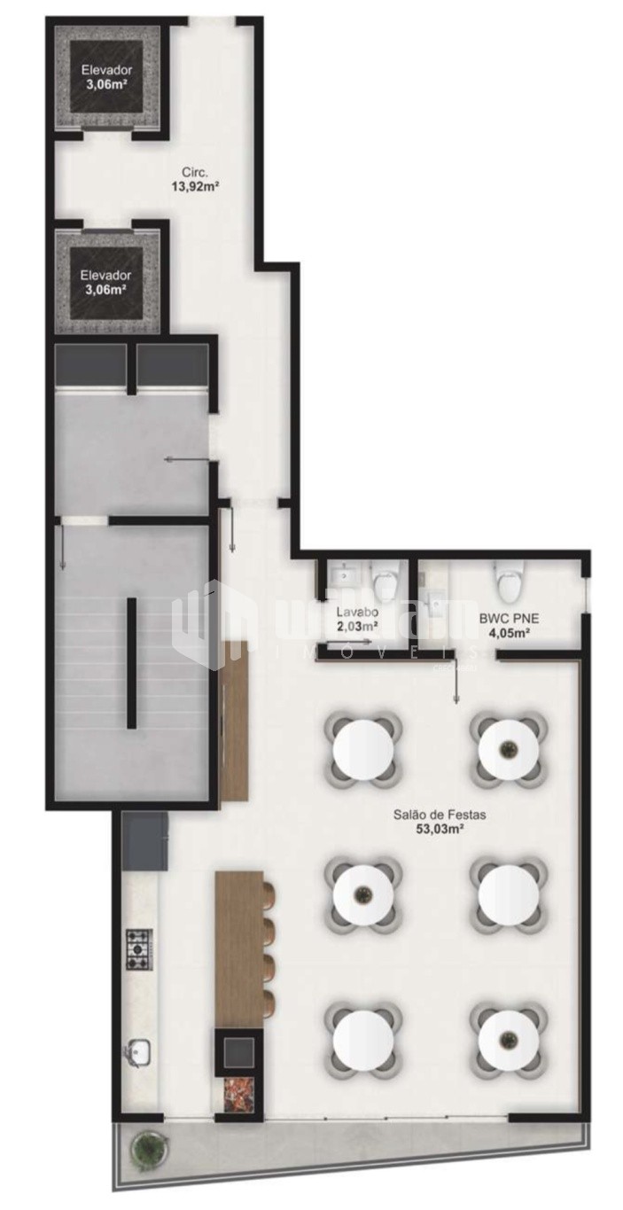 Cobertura de 2 quartos, 75m² no bairro Santa Rita, em Brusque | Eu Corretor