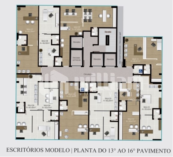 Sala Comercial de 41m² no bairro Centro, em Brusque | Eu Corretor