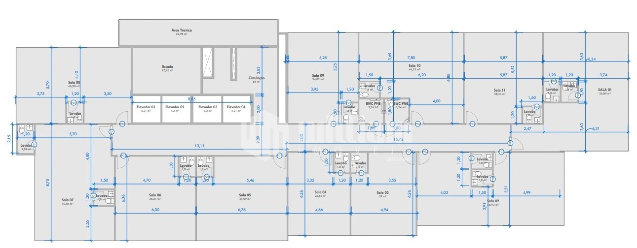 Sala Comercial de 26m² no bairro Centro, em Brusque | Eu Corretor