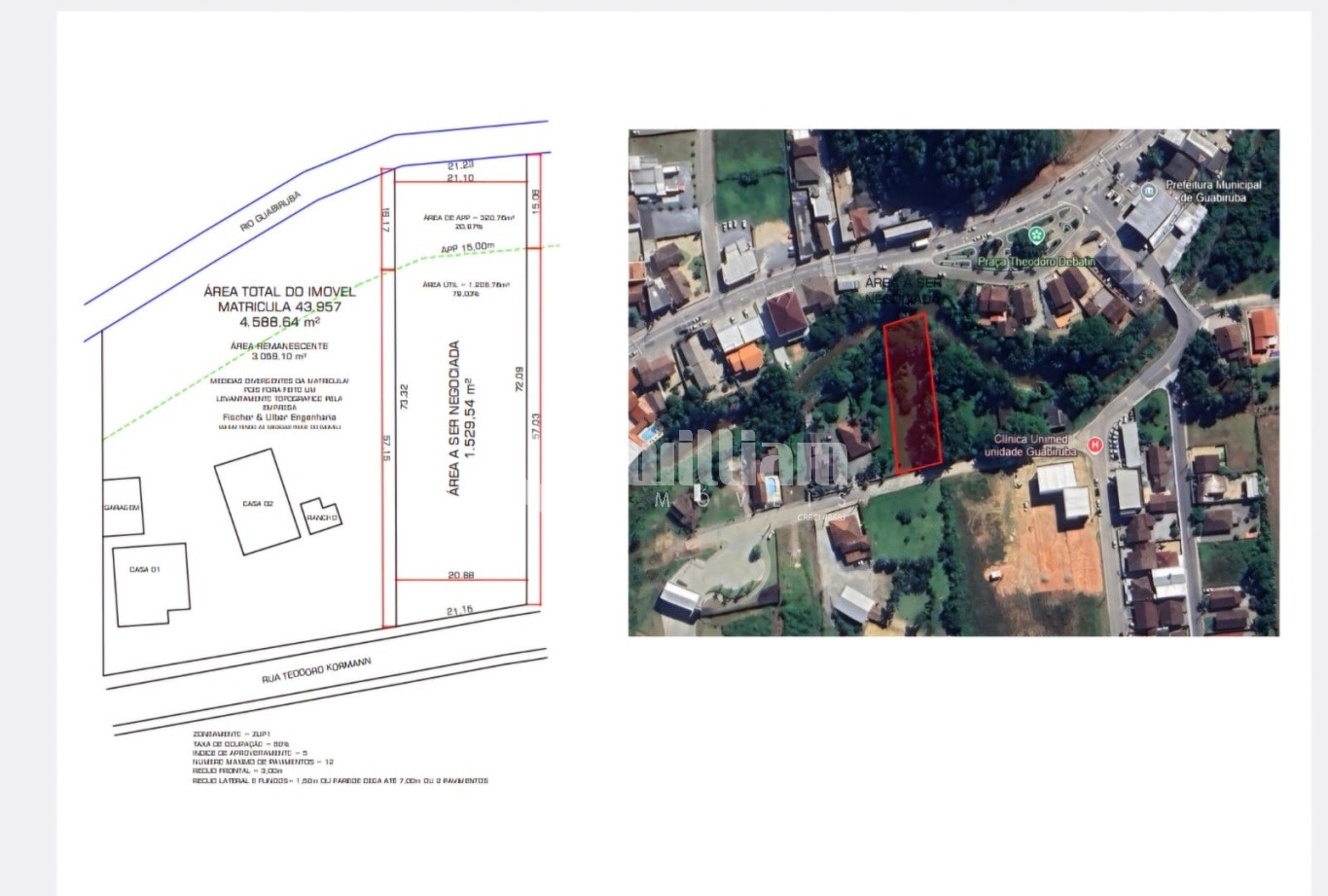 Lote/Terreno de 1529m² no bairro Centro, em Guabiruba | Eu Corretor