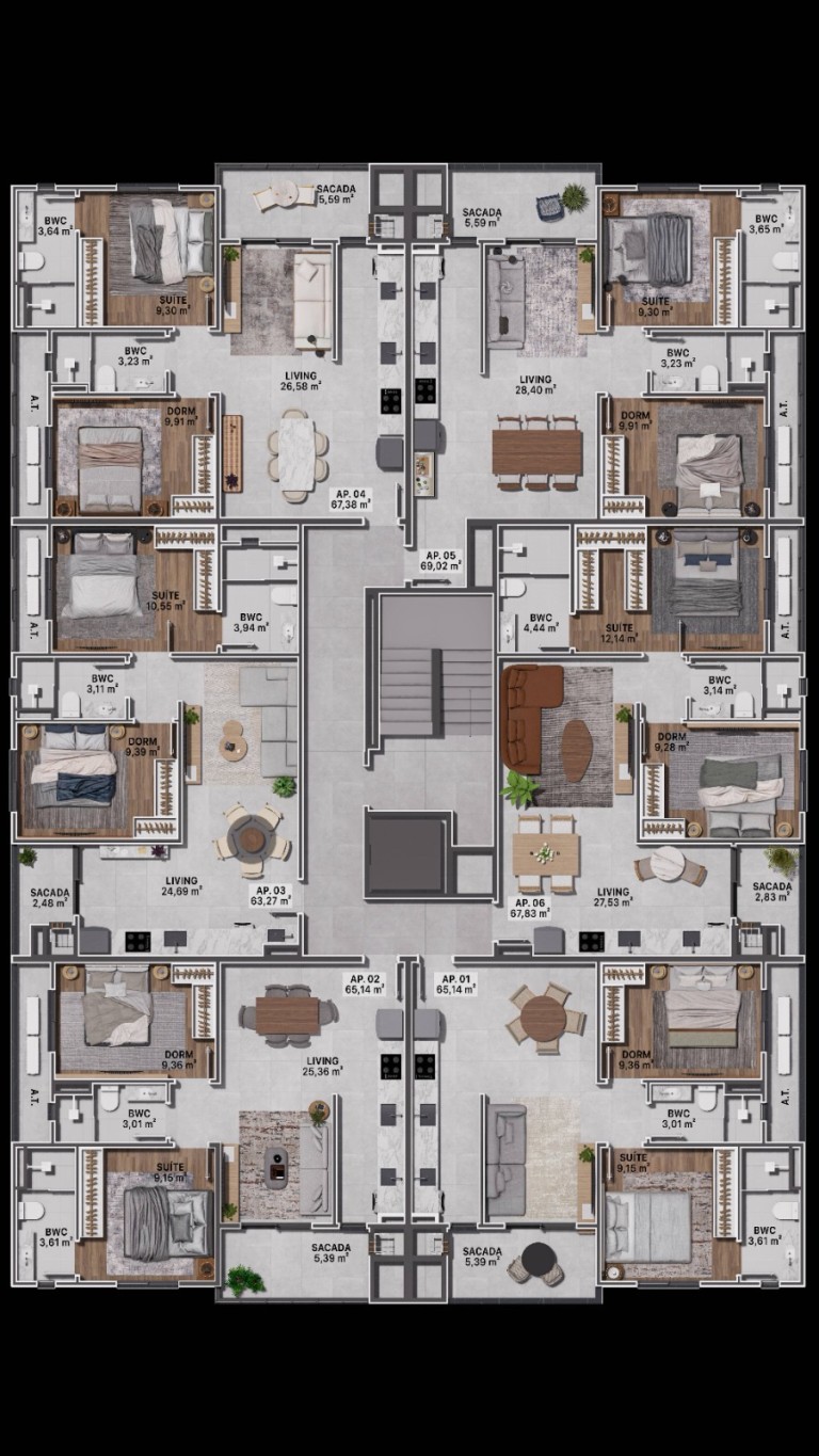 Apartamento de 2 quartos, 65m² no bairro Guarani, em Brusque | Eu Corretor