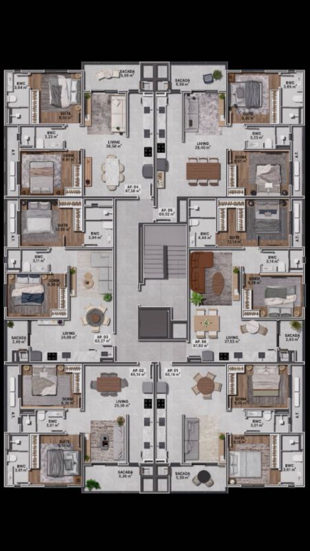 Apartamento de 2 quartos, 65m² no bairro Guarani, em Brusque | Eu Corretor