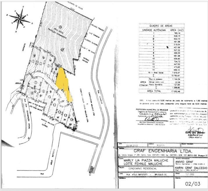 Lote/Terreno de 936m² no bairro Primeiro de Maio, em Brusque | Eu Corretor