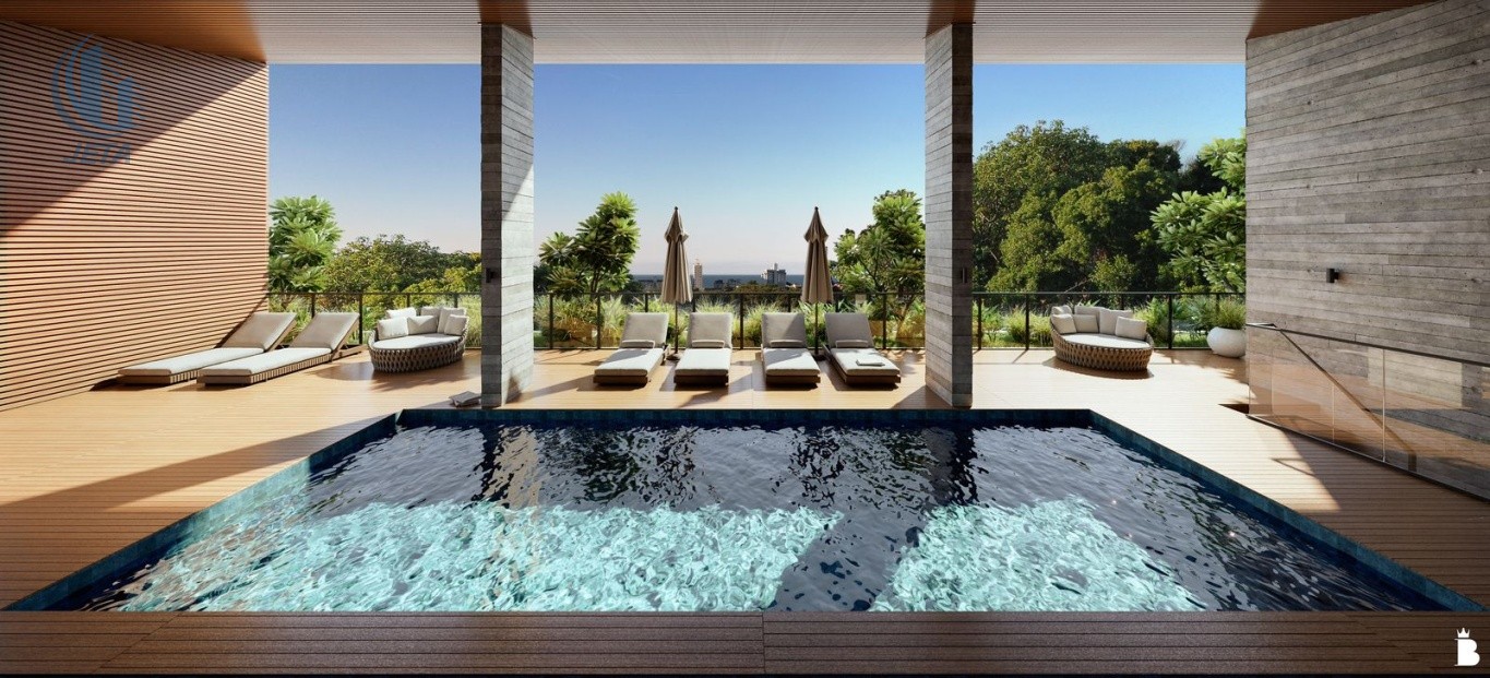 Piscina coberta e aquecida