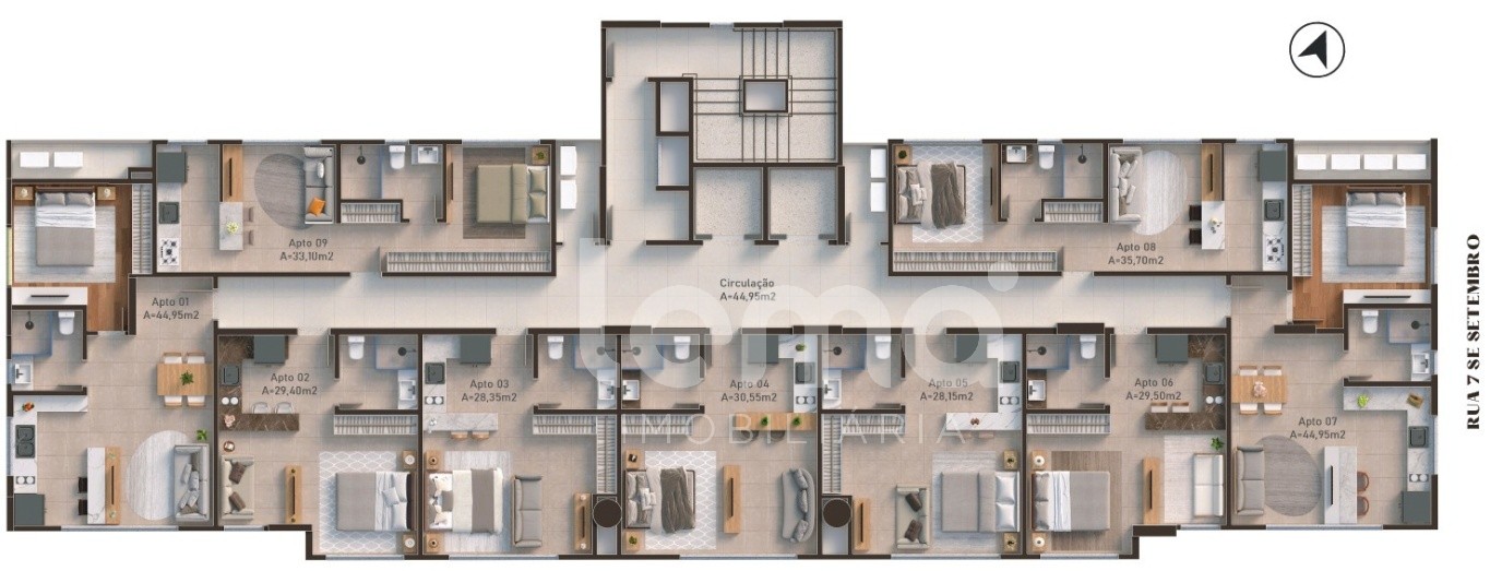 Loft com vaga de garagem no centro de Blumenau. — foto 5