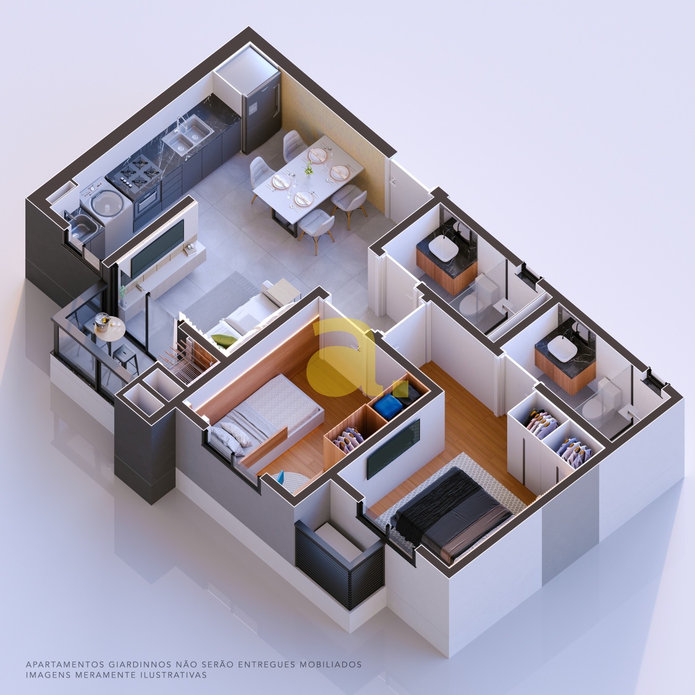 Apartamento à venda com 2 quartos, 49m² - Foto 20