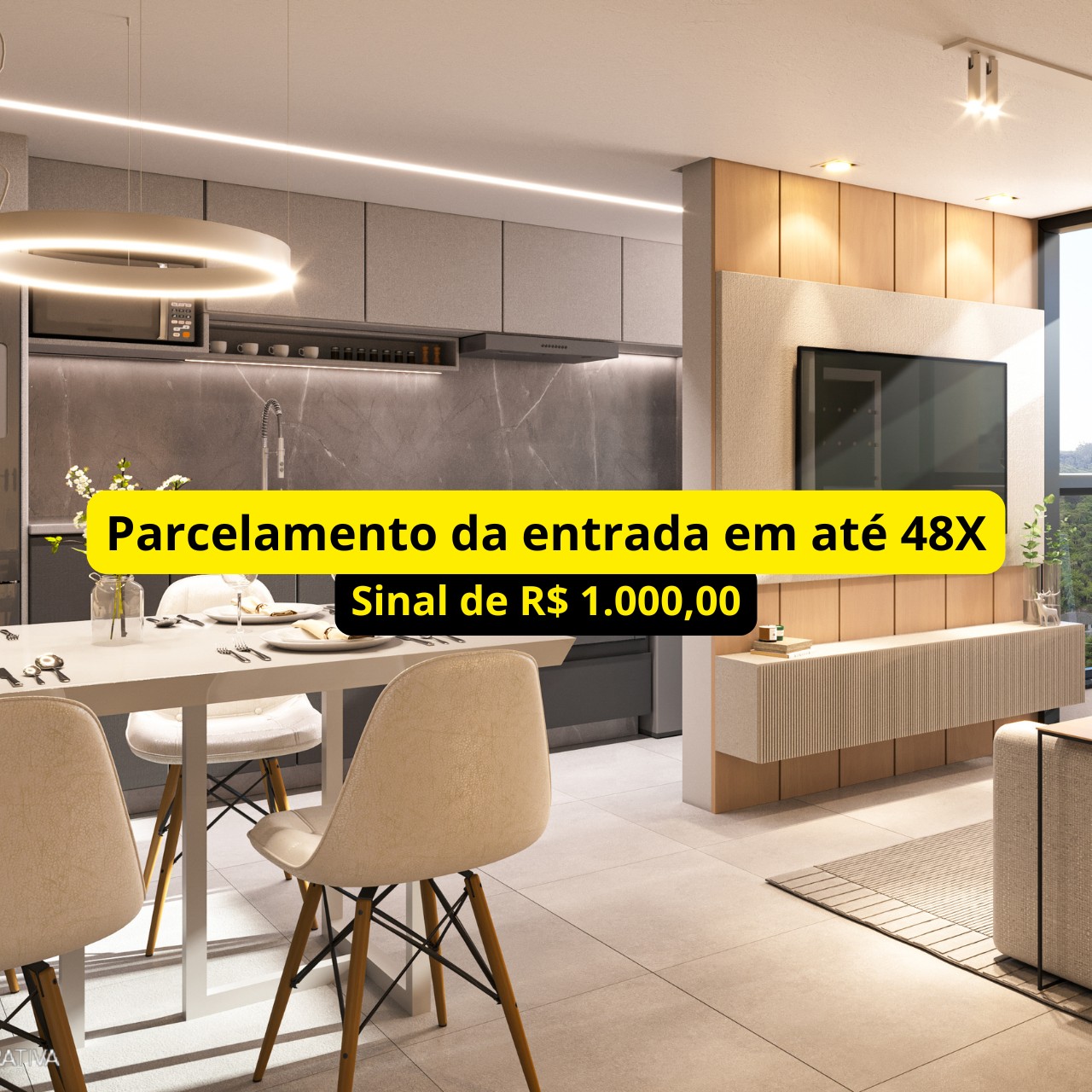 Apartamento à venda com 2 quartos, 49m² - Foto 1