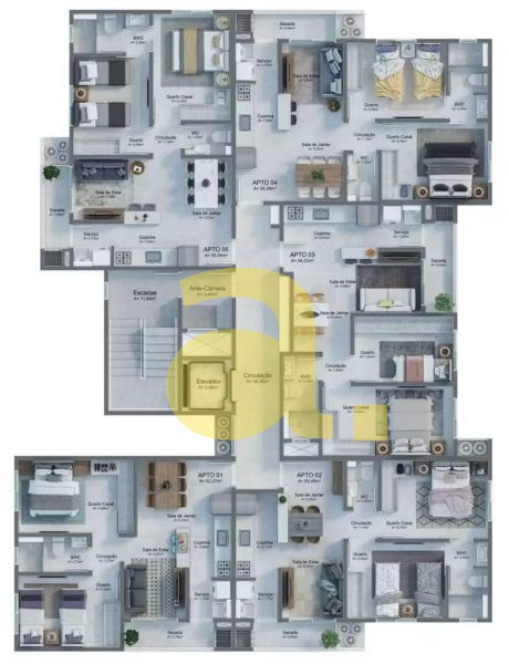 Apartamento, 2 quartos, 54 m² - Foto 26