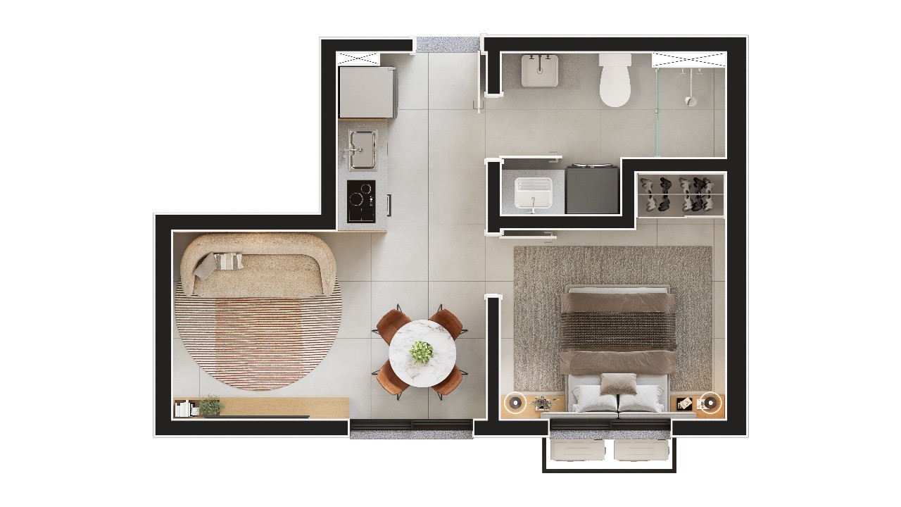 Apartamento, 2 quartos, 52 m² - Foto 23