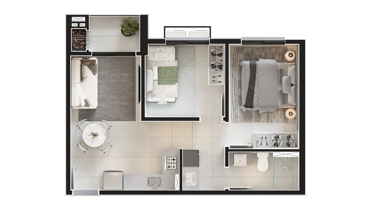 Apartamento, 2 quartos, 52 m² - Foto 24