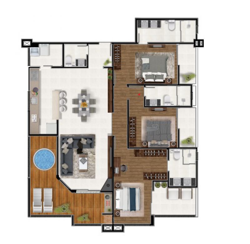 Cobertura, 3 quartos, 143 m² - Foto 4