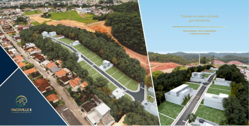 Lotesa parte de 360m de área, no Loteamento Pacoville II - Margem Esquerda - Gaspar/SC — foto 2