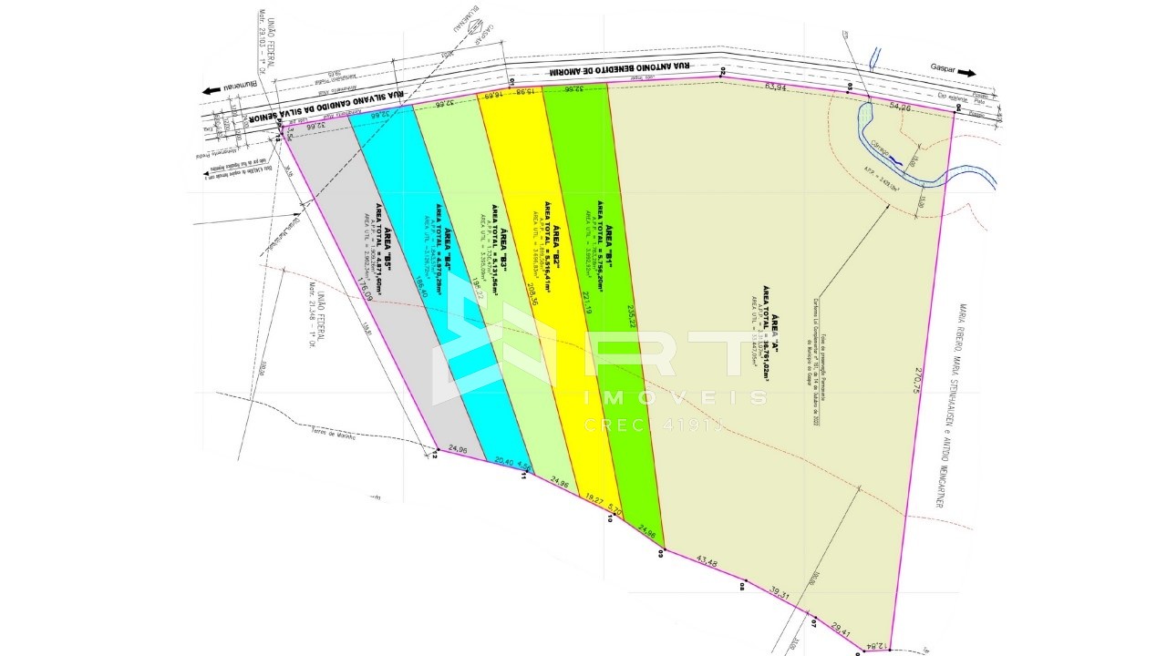 Lote/Terreno de 4800m² no bairro Ponta Aguda, em Blumenau | Eu Corretor