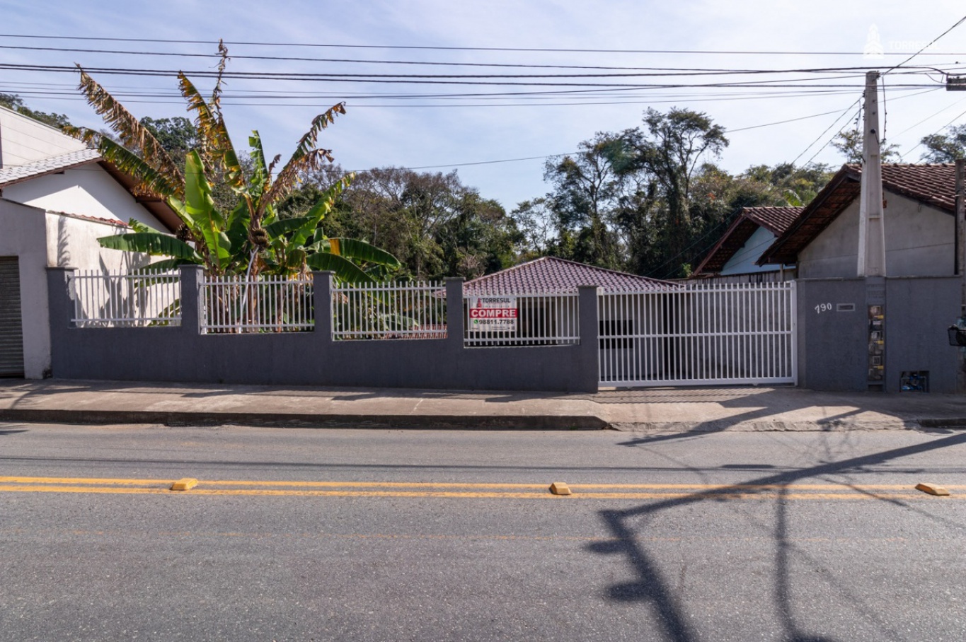 Fachada do Terreno no bairro Passo Manso em Blumenau